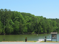 The Clark Creek South day use area and Lake Allatoona