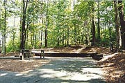 a campsite at McKaskey Creek Campground, Lake Allatoona