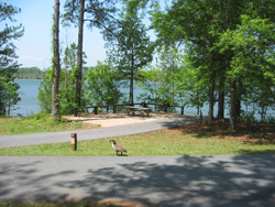 a campsite at Payne Campground, Lake Allatoona
