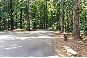 a campsite at Victoria Campground, Lake Allatoona