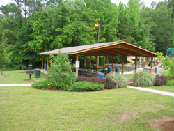 The large group picnic pavilion